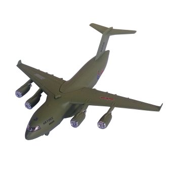Toylogy Mainan Pesawat Terbang Pesawat Militer - Die Cast Metal AirCraft Millitary 9020 - Light Green
