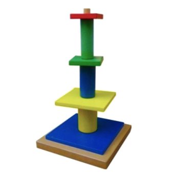 Edu Games - Mainan Edukasi Menara Silinder Persegi