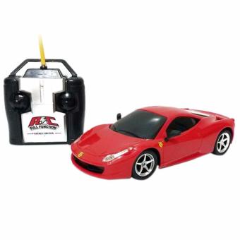 AA Toys Powerful Top Speed Racing Car Merah 1:24 RC - Mainan Mobil Remote Control BO