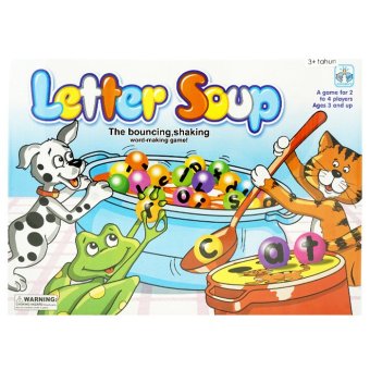 TSH Mainan Edukasi Letter Soup Funny Word Making Game Belajar Bermain - Multi Colour