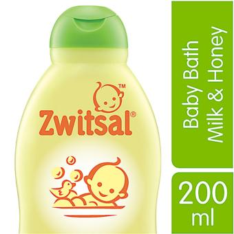 Zwitsal Baby Bath Natural dengan Milk & Honey - 200mL