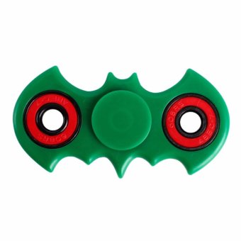 10pcs colorful Hand Spinner Fidget Stress Cube Batman Fidget Spinner Plastic EDC Tri-Spinner Fidget Toy Adults Focus Anti Stress Gifts(Green) - intl