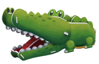 Cubic Fun Puzzle 3D Wild Life Series - Crocodile
