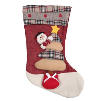leegoal Christmas Stockings Hanging Xmas Tree Decor Socks Seasonal Decor Kids Gift Bag Socks,Snowman - intl
