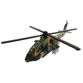 Toylogy Die Cast Metal Helicopter Militer 8120 - Military Green