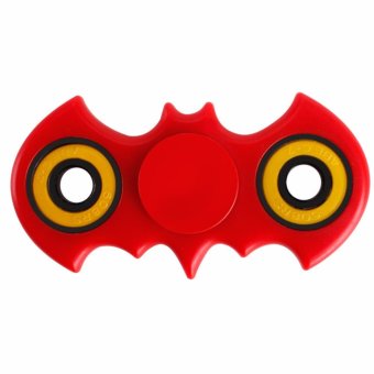 10pcs colorful Hand Spinner Fidget Stress Cube Batman Fidget Spinner Plastic EDC Tri-Spinner Fidget Toy Adults Focus Anti Stress Gifts(Red) - intl