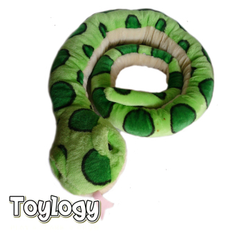 Toylogy Boneka Hewan Ular - Snake Doll - 62\" Green