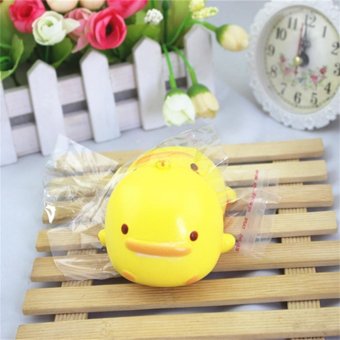 Squishy Cute Yellow Duck Bread Phone Straps Slow Rising Bun Charms Gifts Toys Yellow - intl