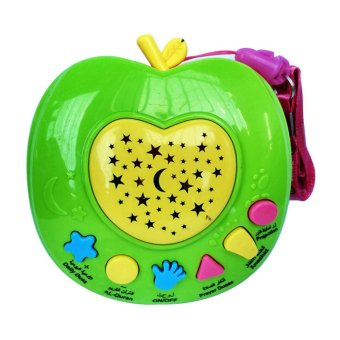Baby Talk Apple Quran - Mainan Anak Mainan Bentuk Apel Mainan Murah Kado Anak Mainan Elektrik Kado Bayi Mainan Belajar Berdoa Mainan Edukasi Anak Untuk Belajar Al Quran - Hijau