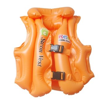 TMO Rompi Pelampung Renang Swim Vest - C - Oranye