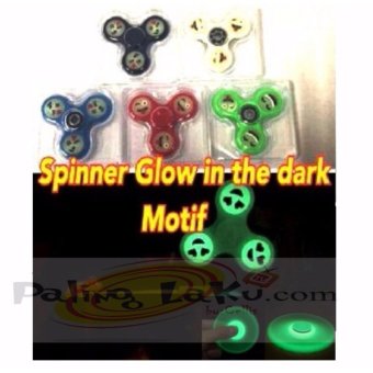 Hand Spinner Tri Fidget Glowing Ceramic Ball/ Glow In The Dark EDC Desk Focus Toy For Kids/Adults