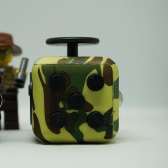Fidget Cube 2017 Super Premium High Quality - Anti Stress Toys - Army Green