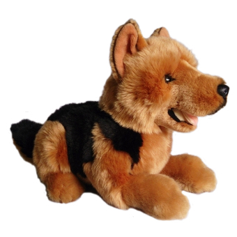 Toylogy Boneka Hewan Anjing Herder German Shepherd Dog Doll - 12 inch