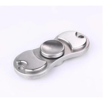 Fidget Spinner Metalic Mainan HandSpinner Toys Clone - Silver