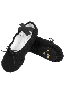 Cyber Arshiner Sweet Soft Comfort Children Kids Solid Ballet Shoes(Black)