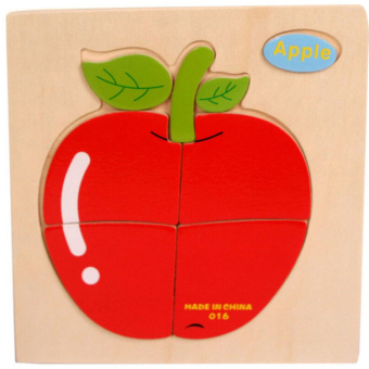 Kayla Org - Mainan Edukasi Puzzle Mini Buah Apel