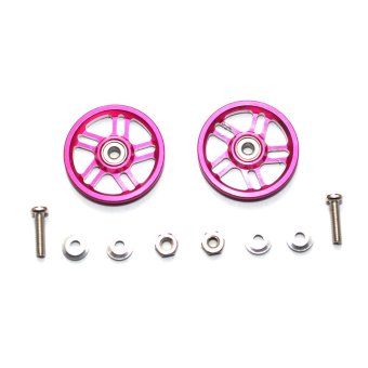Akiba Hobby Roller Aluminium 5P For Tamiya Mini 4WD Pink