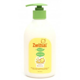 Zwitsal Baby Bath Natural Milk & Honey Pump 300 ml