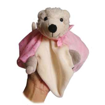 Toylogy Saputangan dan Kerincingan Bayi ( Handkerchief Rattle Bear Doll ) - 11 inch
