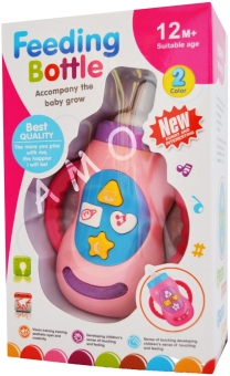 mainananakbaby - Mainan Bayi Feeding Bottle Botol Susu Murah Pink