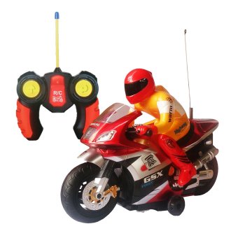 Toylogy RC Motor Radio Control Motorcycle 8815 - Merah
