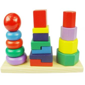 Kayla Org Mainan Edukasi Three Column Tower