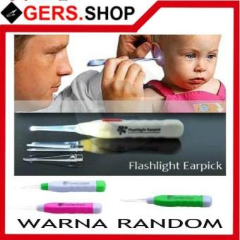Buy 1 Get 1 [ Promo ] Korek Kuping Bayi Pembersih Telinga LED Earpick Flashlight