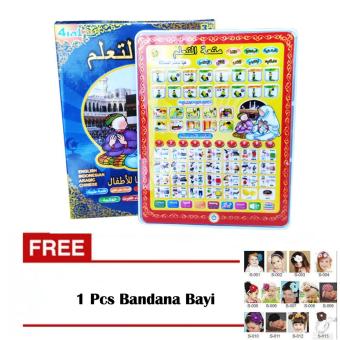 BabyTalk - Playpad Muslim LED 4 Bahasa - Mainan Edukasi Islami Anak - Mainan Islami Ipad Anak Playpad Anak Playpad Murah Playpad Murah Playpad Pintar + Gratis Bandana Lucu Anak