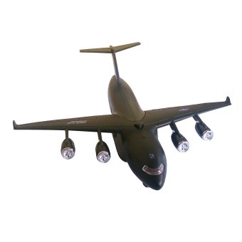 Toylogy Mainan Pesawat Terbang Pesawat Militer - Die Cast Metal AirCraft Millitary 9020 - (Dark Green)