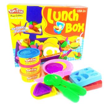 TSH Mainan Edukasi Lilin Fun Doh Lunch Box - Multi Colour