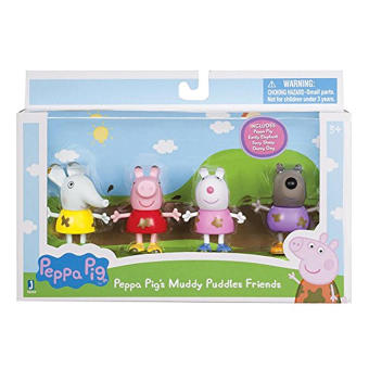 Peppa Pig 92648 Muddy Puddles Friends 4 Pack Toy Figure (Intl)