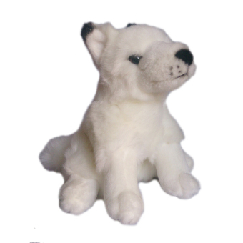 Toylogy Boneka Hewan Rubah Putih-Artic Fox Doll-9\"