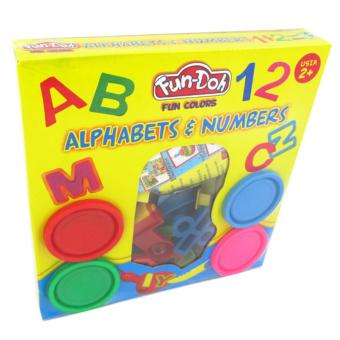 TSH Mainan Edukasi Kreatif Lilin Alphabet & Number - Multi Colour