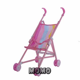 AA Toys Mainan Stroller boneka roda 4 pull Colors - Stroller Boneka Mainan