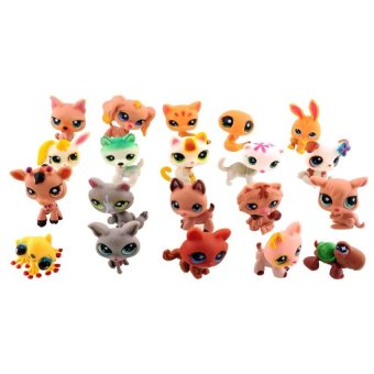 MINI 20 PCS Littlest Pet Shop Cute Cat Dog Loose Figures RandomChild Girl Toys - intl