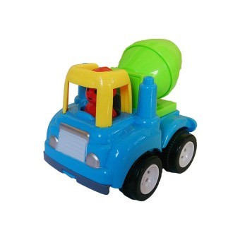 Toylogy Truk Molen - Tractors Mini Cartoon Set D - 6821-D - Mixer Truck Blue