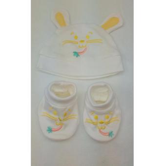 JBS Topi Bayi Set Sarung Kaki - Kuning