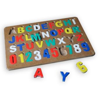Mainan Edukasi/Edukatif - Puzzle Alphabet Angka Cat Huruf B