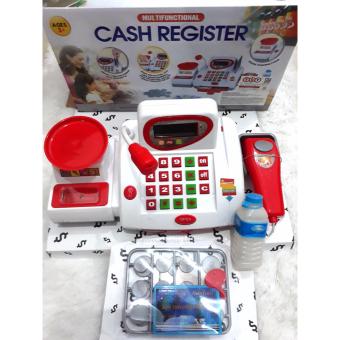 emyli Play Electronic Cash Register Toy Realistic Actions & Sounds / MESIN CASHIER
