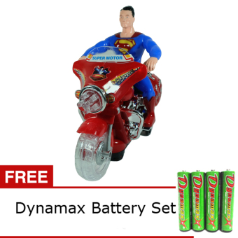 Daymart Toys Action Figure Superman Motorcycle - Red