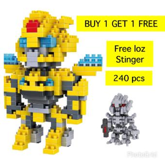 ( Buy 1 Get 1 Free) Diamond Block Loz 9401 Bum Free Loz Large 9404 Sti Robot