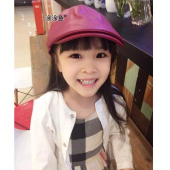 Baby Talk - Cool Cap Baby Girl Hat Topi Kulit Fashion Korea Anak Polos - Topi Keren Untuk Bayi Balita & Anak