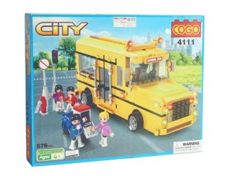 MOMO Toys Cogo City School Bus 4111 576 Buah