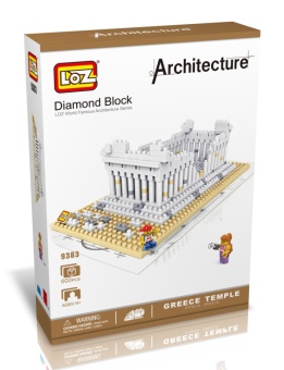 Loz Building Series 9383 Greek Temple 600pcs Building Blocks - intl