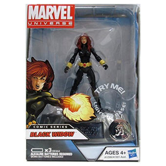Marvel Universe Exclusive Comic Series Figure With Light Up Base Black Widow (Intl)