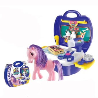 AA Toys Dream The Suitcase Pet Store Pony 8356 - Mainan Satu Set Pony