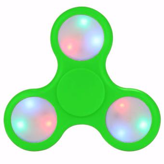 Fidget Spinner LED Light Colours Disco ON OFF Hand Finger Toys for Focus Anxiety & Stress Relief EDC Tri-Spinner - Mainan Jari Tangan Putar Lampu LED Disko Warna untuk Fokus Penghilang Stres & Kegelisahan Spiner
