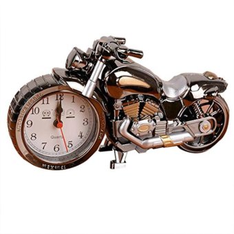 Luxury Retro Style Motorcycle Alarm Clock, Unique Gift for Motor Lovers, Kids, Boys, Unique Eye-catching Exquisite Motorbike Create Sporting Alarm Clock - intl