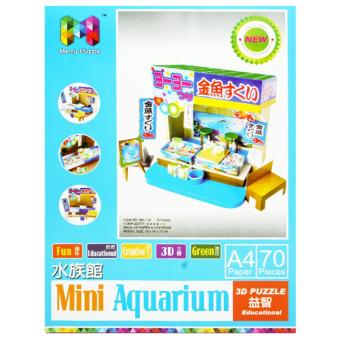 TSH Mainan Edukasi 3D Puzzle / Miniatur Mini Aquarium - Multi Colour