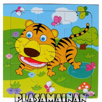 AA Toys Puzzle Kayu Hewan 15 x 15 QX104 - Mainan Kayu Binatang Harimau